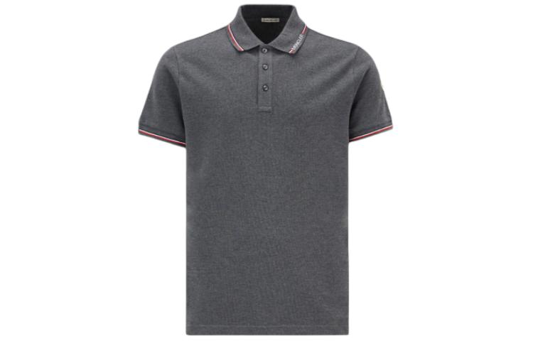 Order モンクレール ストライプ スリムフィット 半袖ポロシャツ メンズ グレー H20918A0001284556989