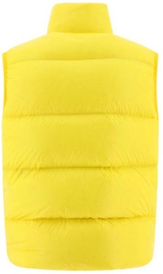 Chaleco Unisex Moncler Sumido Amarillo con Cremallera, Logo y Cuello Alto 1A00163595GJ142 Lookbook Chaleco Unisex Moncler Sumido Amarillo con Cremallera, Logo y Cuello Alto 1A00163595GJ142
