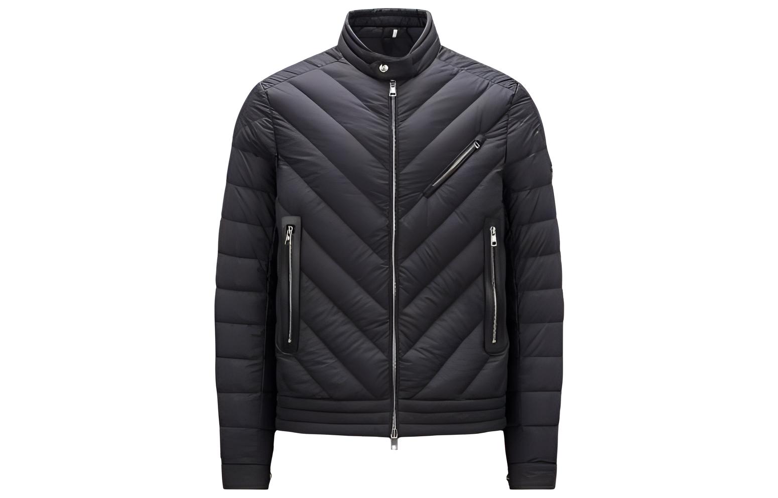 Moncler TAJUNA Unisex Black Puffer Jacket Long Sleeve Zip-Up I20911A00133549SK999