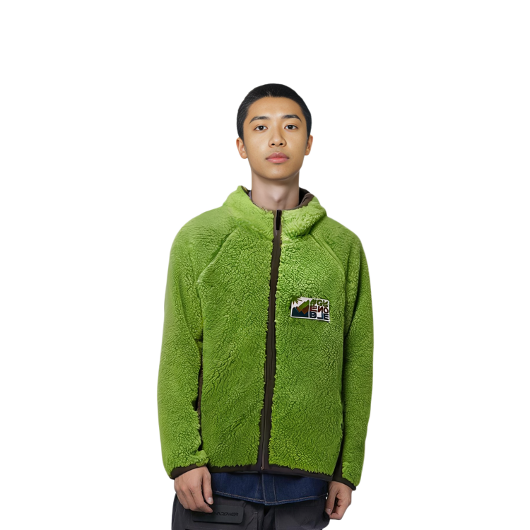 Moncler Teddy Fleece Zip-Up Hoodie  Bright Green. I20978G0001089A0L8B7 圖 5
