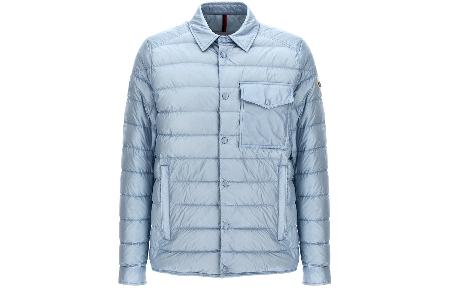 Moncler TENIBRES Series Blue Down Jacket Long Sleeve Collar Design J10911A000235327970C