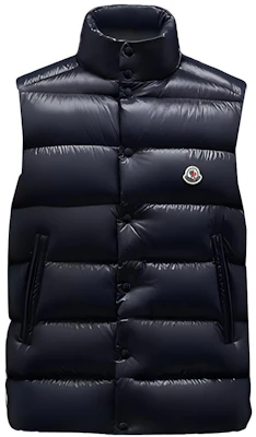 Moncler Tibb Logo Print Navy Blue Down Vest Sleeveless Puffer Jacket 1A0009668950742 Buy Moncler Tibb Logo Print Navy Blue Down Vest Sleeveless Puffer Jacket 1A0009668950742