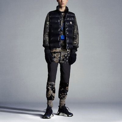 Moncler Tibb Quilted Nylon Down Vest Unisex in Dark Blue. G20911A0009668950742 Lookbook Moncler Tibb Quilted Nylon Down Vest Unisex in Dark Blue. G20911A0009668950742