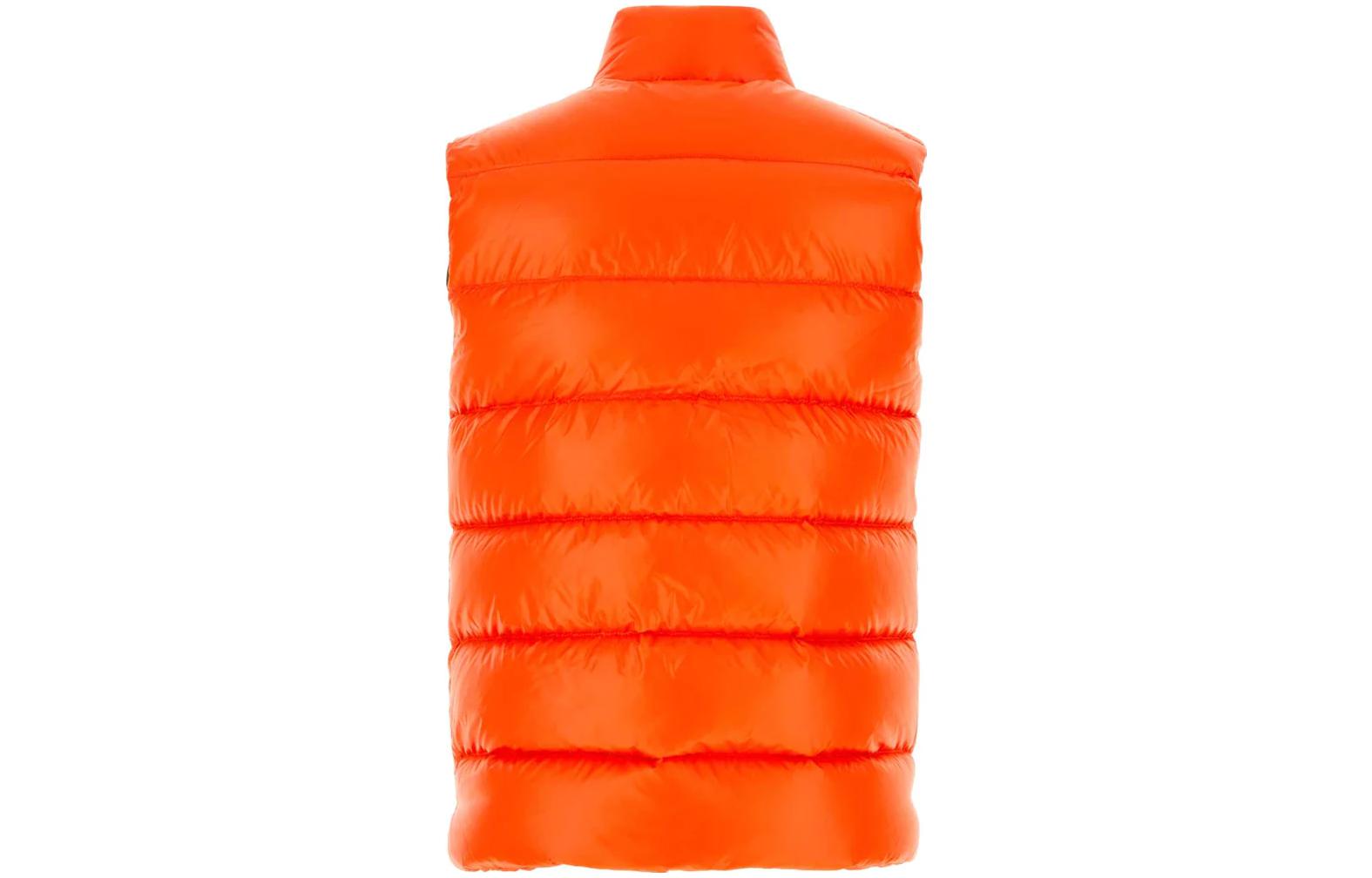 Lookbook Moncler Tibb系列橘色修身無袖立領背心 1A0009668950326