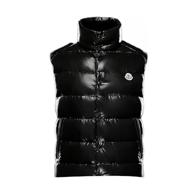 Moncler Tibb Series Down-Filled High-Neck Logo Vest Unisex I20911A0009668950999