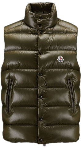 moncler-tibb-unisex-down-vest-green-solid-color-with-stand-collar-h20911-a0009668950833
