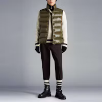 Lookbook Moncler Tibb 男女款綠色羽絨背心 - 素色立領設計 H20911A0009668950833