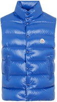 Moncler Tibb Unisex Sleeveless Vest Blue - Solid Color Stand Collar Jacket 1A000966895074K Moncler Tibb Unisex Sleeveless Vest Blue - Solid Color Stand Collar Jacket 1A000966895074K