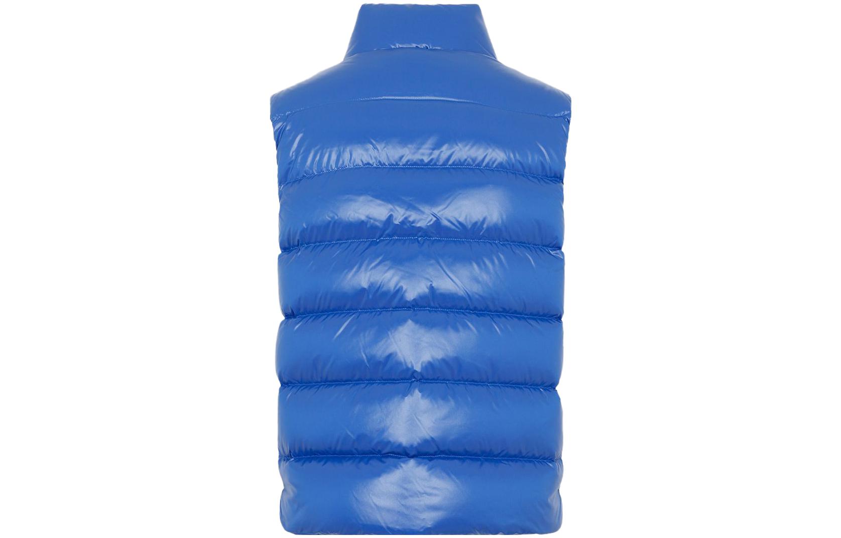 Lookbook Moncler Tibb Unisex Sleeveless Vest Blue - Solid Color Stand Collar Jacket 1A000966895074K