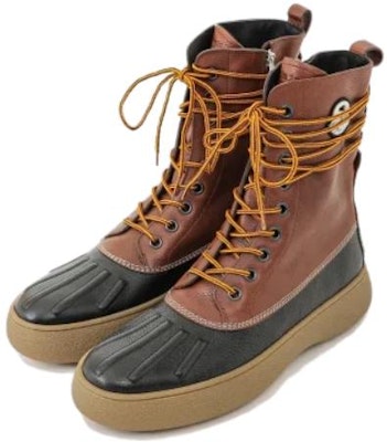 Moncler TOD'S x Moncler Leather 'Comfort Logo Strap' Ankle Boot 'Black Brown' H209L4F00020M2623P39 Lookbook Moncler TOD'S x Moncler Leather 'Comfort Logo Strap' Ankle Boot 'Black Brown' H209L4F00020M2623P39