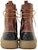 Moncler TOD'S x Moncler Leather 'Comfort Logo Strap' Ankle Boot 'Black Brown' H209L4F00020M2623P39