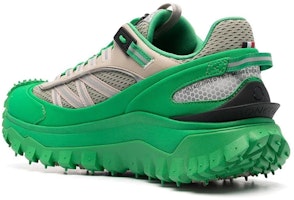 Moncler 盟可睐 Trailgrip GTX 織物皮革 時尚系帶 低幫 運動休閒鞋 男款 綠色 Shop Moncler 盟可睐 Trailgrip GTX 織物皮革 時尚系帶 低幫 運動休閒鞋 男款 綠色