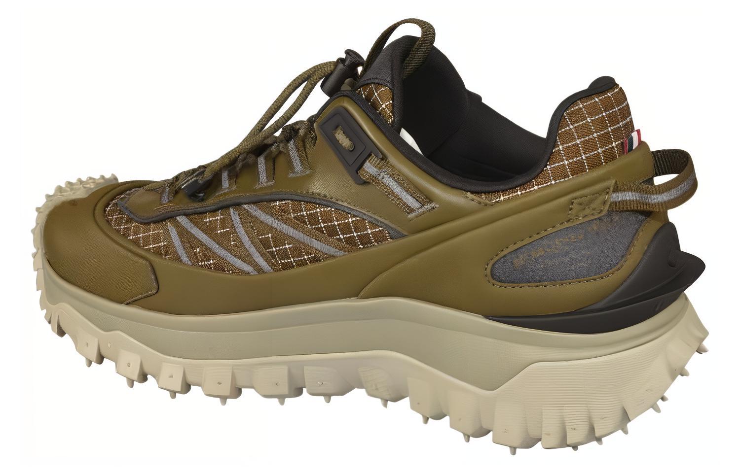 Shop Moncler Trailgrip Low 'Nilon Hijau' Sepatu Pria I209A4M00230M2058P83