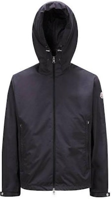 Moncler Traversier Black Hooded Zip-Up Jacket J10911A0008654A91999 Buy Moncler Traversier Black Hooded Zip-Up Jacket J10911A0008654A91999