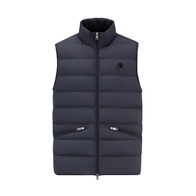 Moncler Treompan Navy Blue Zipper Pocket Vest I20911A00170549SK779