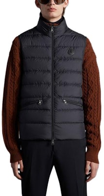 Moncler Treompan Navy Blue Zipper Pocket Vest I20911A00170549SK779 Lookbook Moncler Treompan Navy Blue Zipper Pocket Vest I20911A00170549SK779