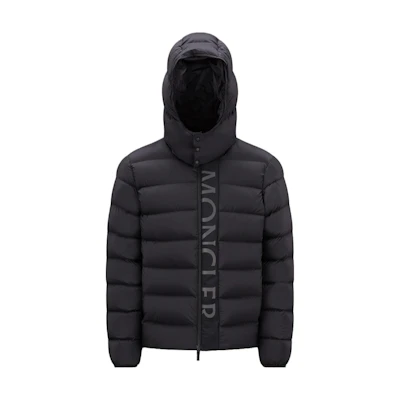 Moncler Ume Hooded Down Jacket Black - Unisex Short White Goose Down Coat. I20911A00034596K7999