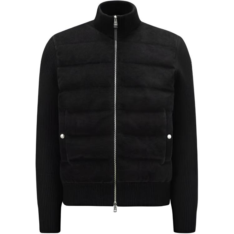 Moncler Unisex Black High-Neck Zip-Up Down Jacket J20919B00042M1241999
