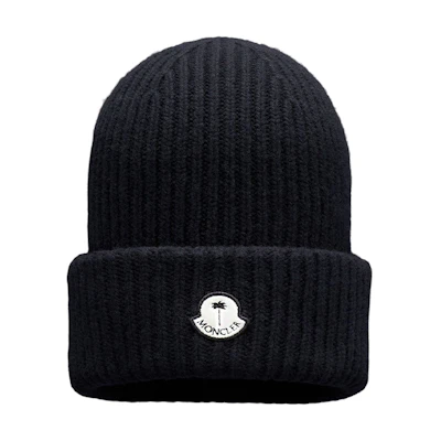 Moncler Unisex Black Knit Beanie - Stylish, Minimalist, Comfortable Design. H209L3B00007M1241999