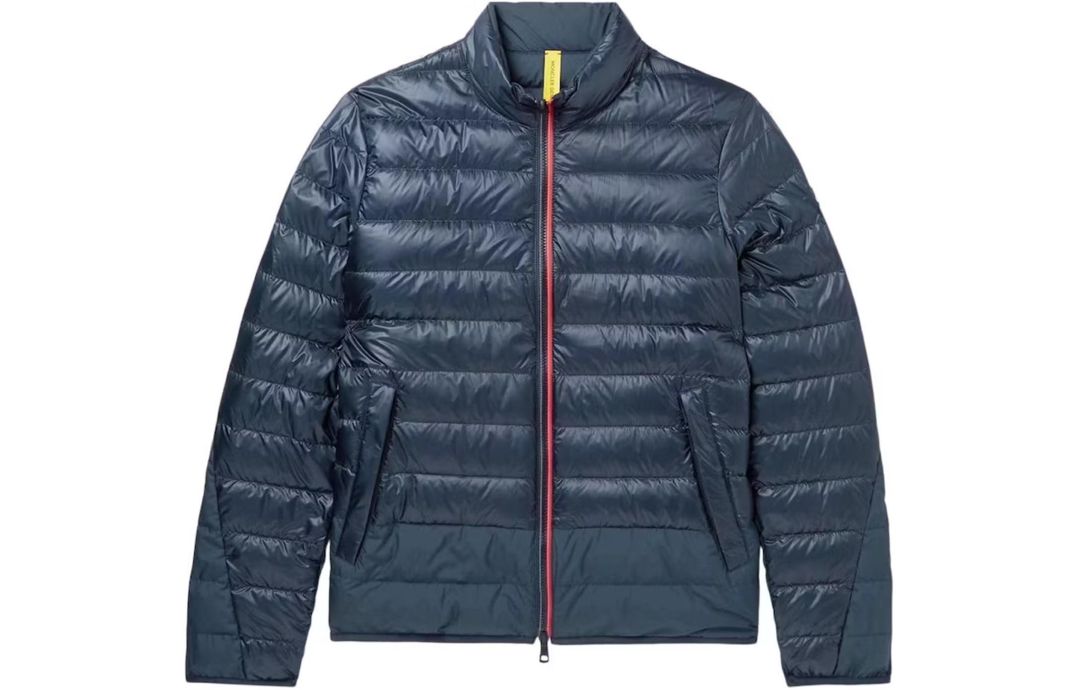 Moncler Unisex Blue Zip-Up Lightweight Down Jacket with Stand Collar H10921A00019M1837778