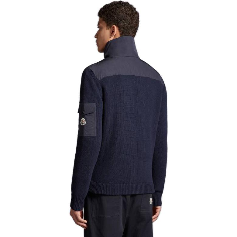 Details for 몽클레어 유니섹스 네이비 블루 울 구스다운 지퍼 가디건. I20919B00005M1241750