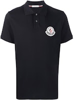 Moncler Unisex Plain Logo Polo Shirt - Navy Blue. 8A000158455677X Moncler Unisex Plain Logo Polo Shirt - Navy Blue. 8A000158455677X