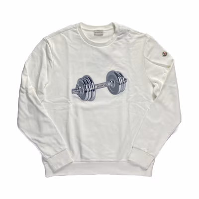 Moncler Unisex Pullover Crewneck Sweatshirt White 091802945080985004