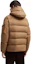 Shop Moncler Unisex Short Wool Down Jacket with Detachable Hood in Light Brown. J20911A001575427224N