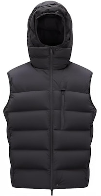 Moncler 男女通用純色羽絨連帽無袖背心. I20911A00178596K7999 Order Moncler 男女通用純色羽絨連帽無袖背心. I20911A00178596K7999