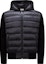 Buy Moncler 男女羊毛羽絨連帽外套黑色條紋設計 J20919B00022M1131999