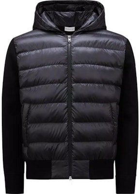 Moncler 男女羊毛羽絨連帽外套黑色條紋設計 J20919B00022M1131999 Order Moncler 男女羊毛羽絨連帽外套黑色條紋設計 J20919B00022M1131999
