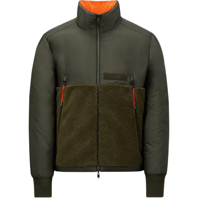 Moncler Vallorch Reversible Wool Down Jacket Unisex Short Green J20911A00091539ZD835 圖 2