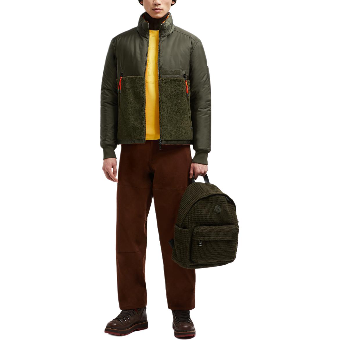 Moncler Vallorch Reversible Wool Down Jacket Unisex Short Green J20911A00091539ZD835 圖 3