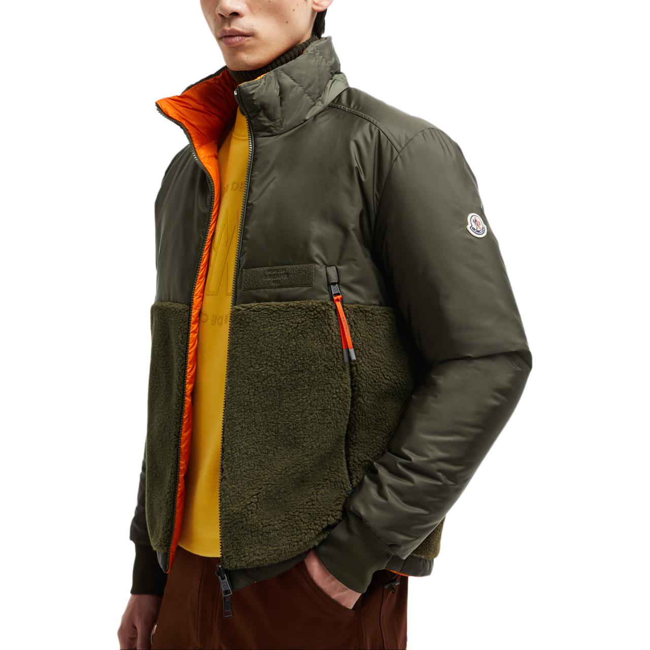Moncler Vallorch Reversible Wool Down Jacket Unisex Short Green J20911A00091539ZD835 圖 6