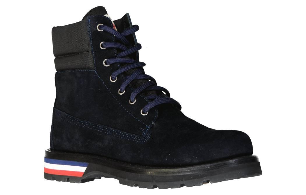 Moncler Vancouver Suede Boots 'Blue Ankle'
