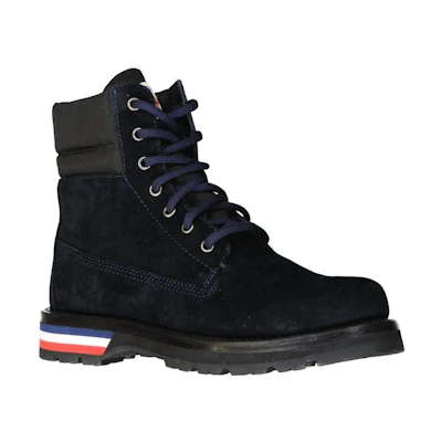 Moncler Vancouver Suede Boots 'Blue Ankle'