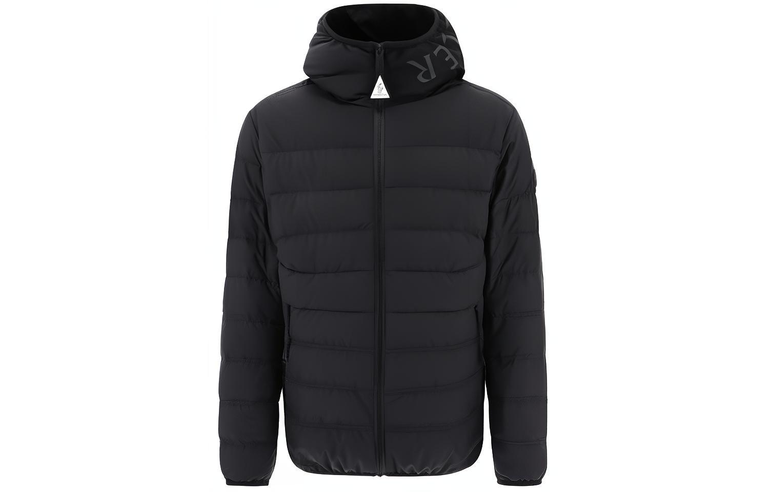 Moncler VERNASCA Unisex Black Hooded Zip Long Sleeve Down Jacket. J10911A000175973I999