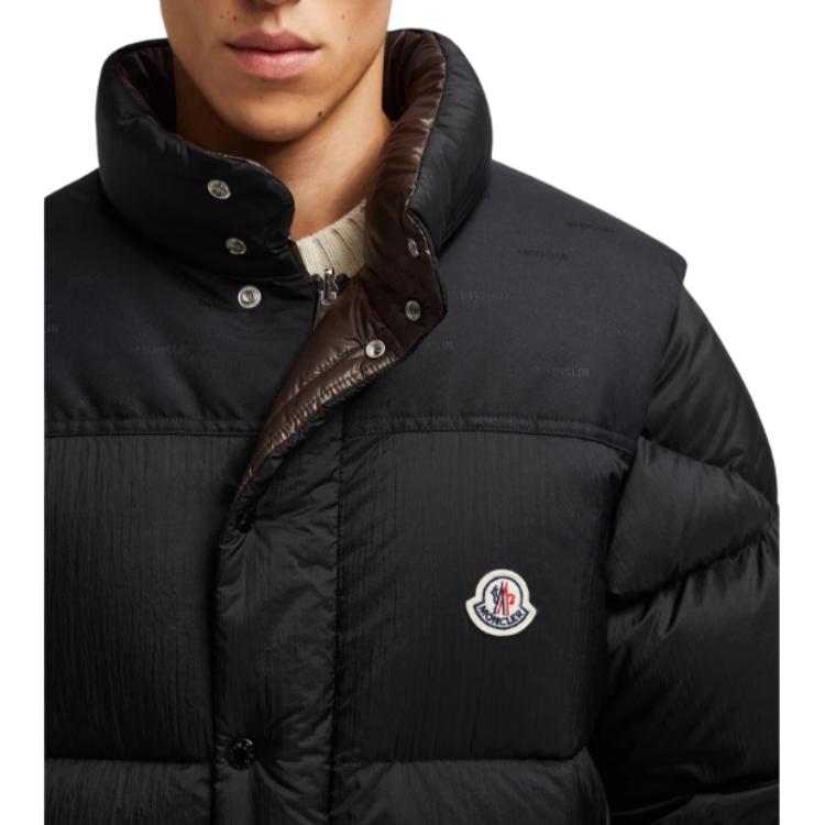 Moncler Verone FW24 Reversible Short Down Jacket with Detachable Sleeves Black/Brown J20911A002115985T999 圖 6