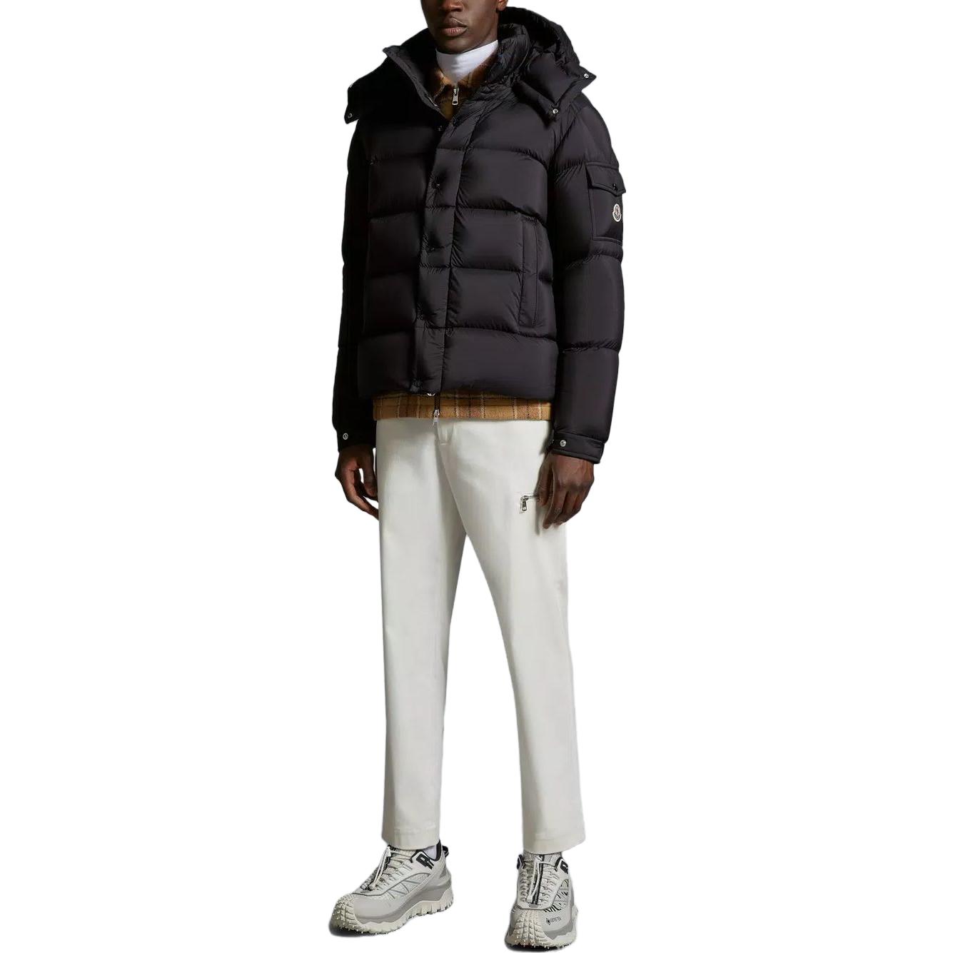 Shop Moncler Vezere Unisex Black Solid Hooded Down Jacket I20911A0004453333999