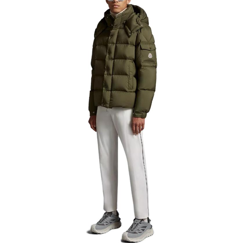 Moncler Vezere Unisex Hooded Short Down Jacket with Zipper in Solid Color. I20911A0004453333825 圖 3