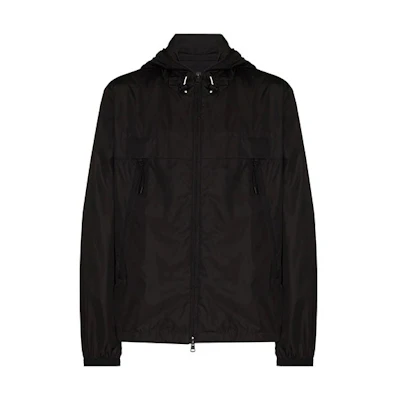 Moncler W21 Solid Color Letter Strap Hooded Jacket. 1A7380054155999