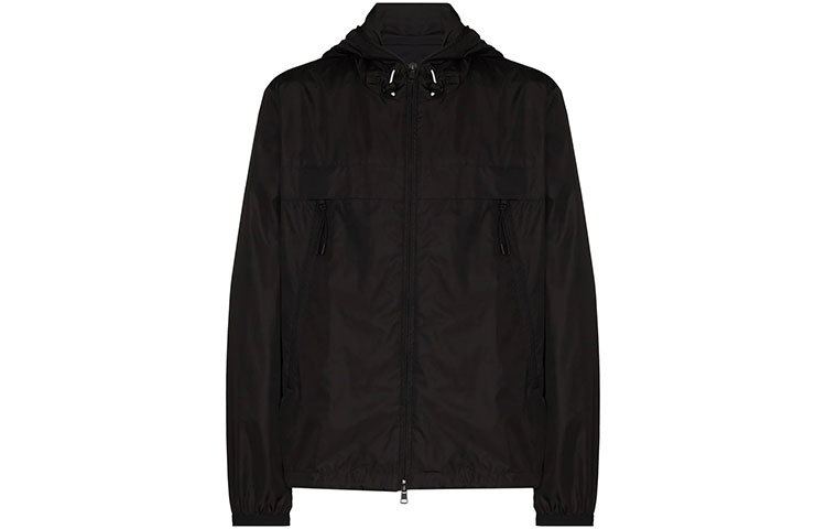 Moncler W21 Solid Color Letter Strap Hooded Jacket. 1A7380054155999 圖 2