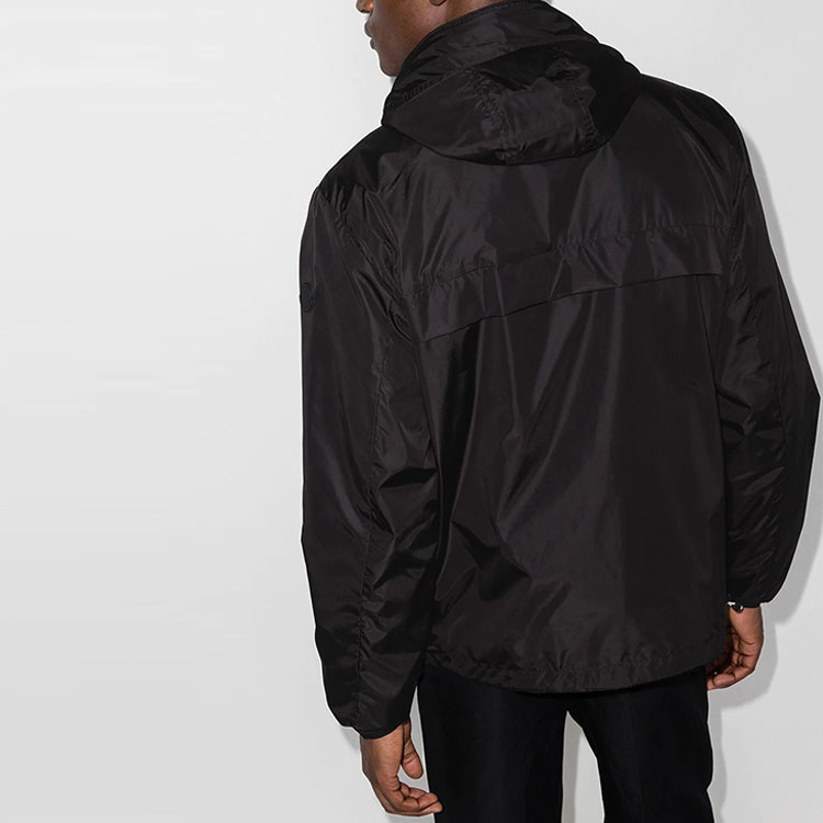 Moncler W21 Solid Color Letter Strap Hooded Jacket. 1A7380054155999 圖 4