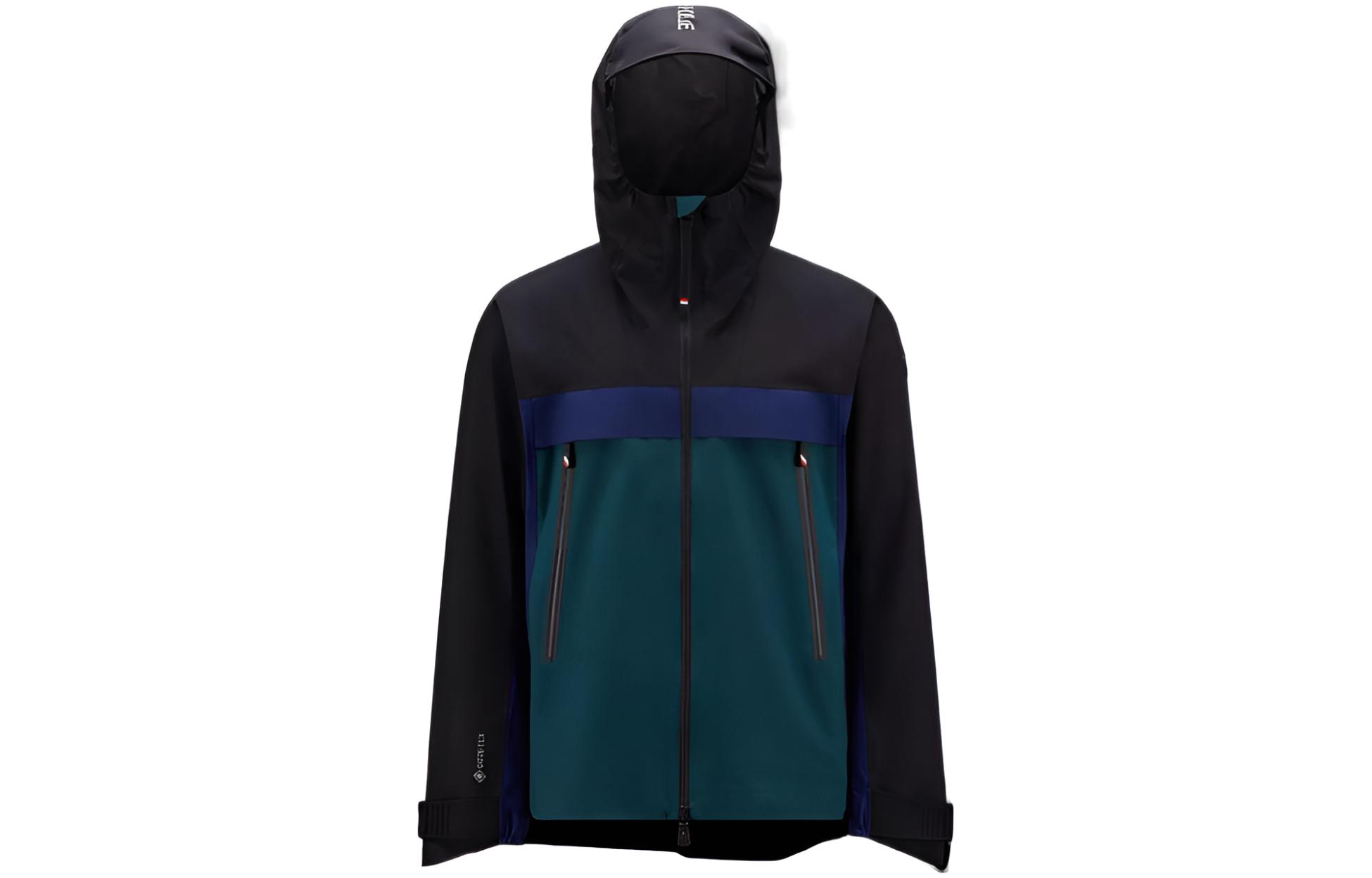 Moncler Waterproof Zip-Up Hooded Patchwork Jacket H20971A0002054AL5P97