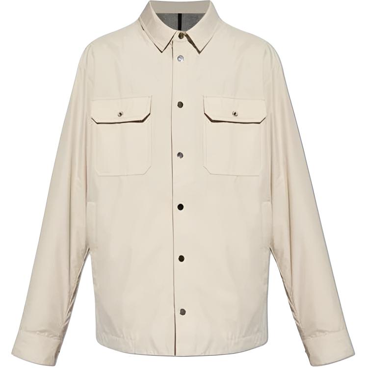 Moncler White Badge Double Placket Polo Jacket J10911G00012549SK216