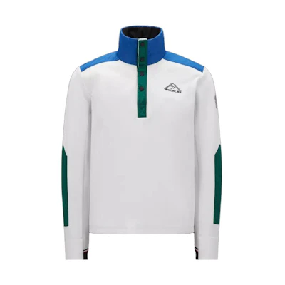 Moncler White Color-Block High Neck Fitted Long-Sleeve Sweatshirt I20978G0001580093034