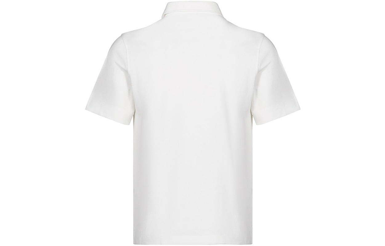 Lookbook Polo de Manga Corta de Algodón Blanco Moncler. 0918A7180084556004