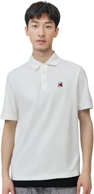 Kemeja Polo Lengan Pendek Katun Putih Moncler 0918A7180084556004 Shop Kemeja Polo Lengan Pendek Katun Putih Moncler 0918A7180084556004