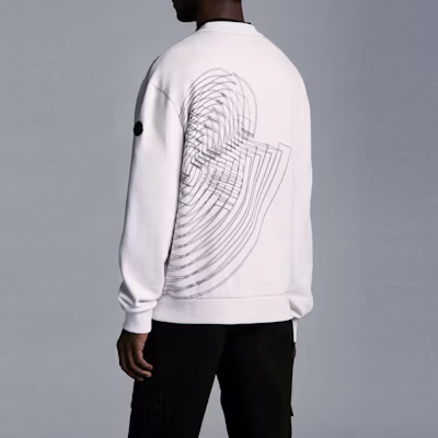 Moncler Baju Crewneck Putih dengan Rekaan Huruf di Belakang. G20918G00016899FL001 Shop Moncler Baju Crewneck Putih dengan Rekaan Huruf di Belakang. G20918G00016899FL001