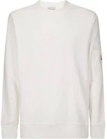 Moncler White Crewneck Sweatshirt with Rubber Print Design J20918G0003589AHE032 Moncler White Crewneck Sweatshirt with Rubber Print Design J20918G0003589AHE032